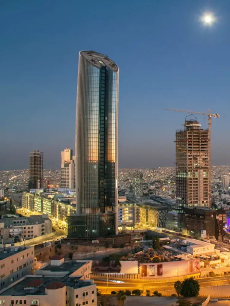City of Amman, Jordan at night